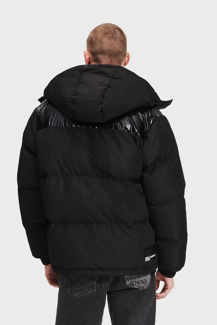 Мужская черная куртка KLJ PUFFER JACKET 4