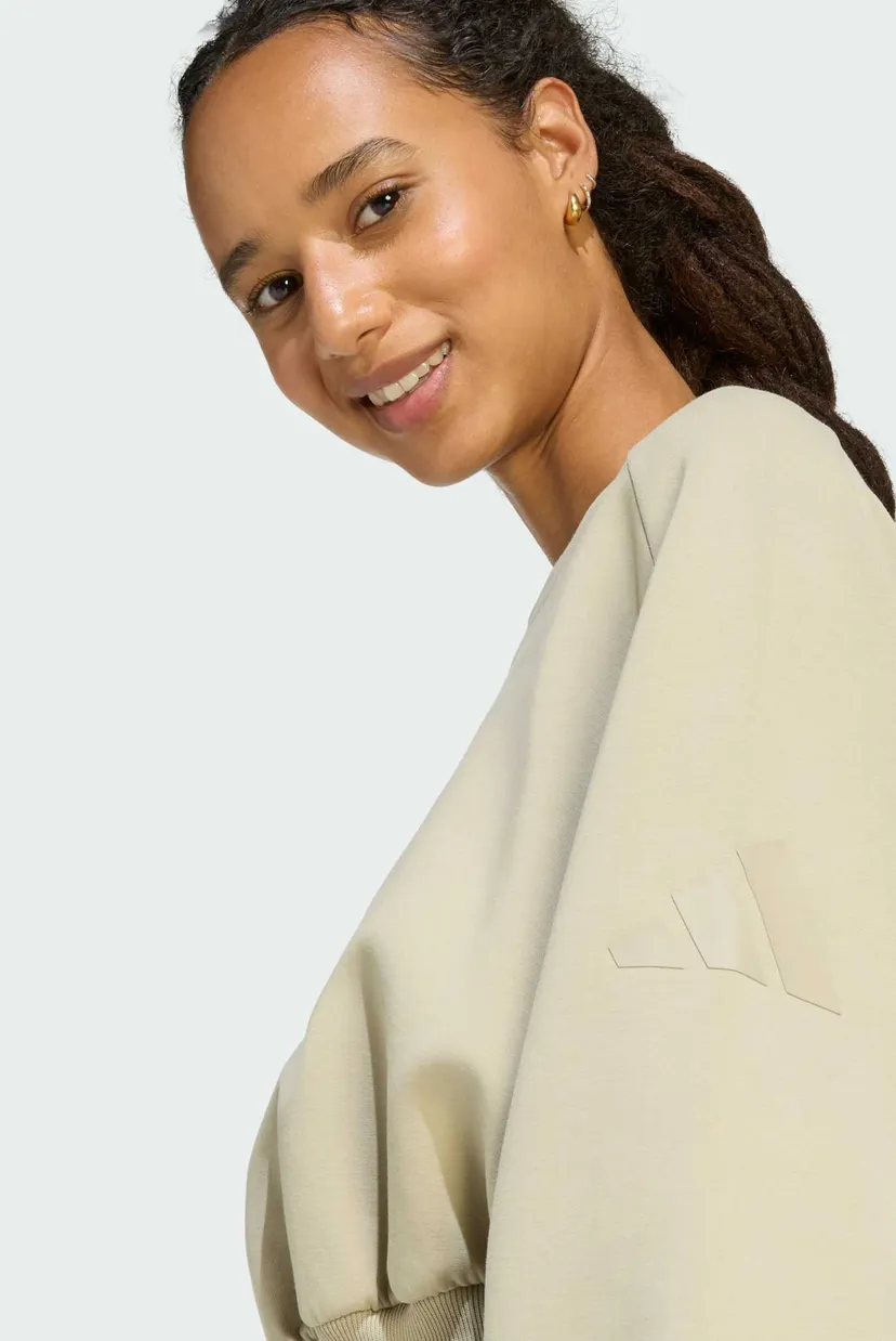 Женский бежевый свитшот ALL SZN Soft Lux Loose 4