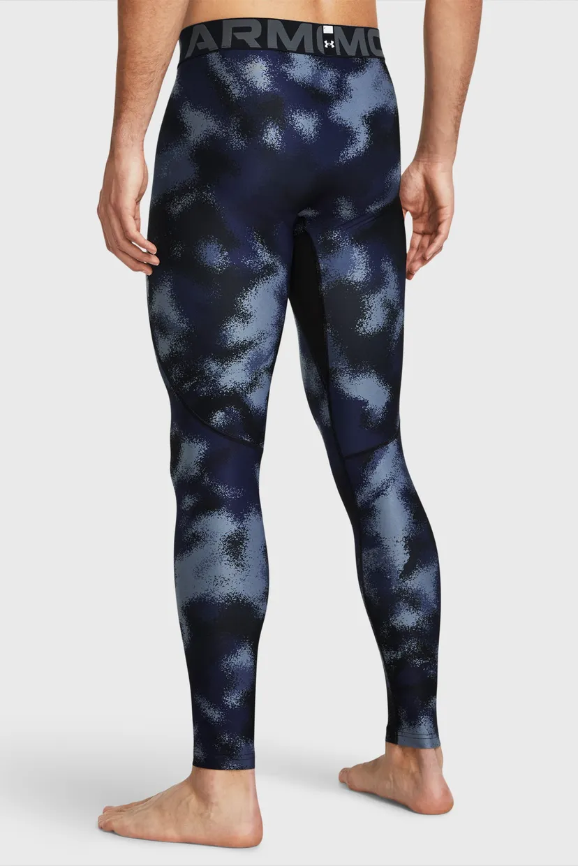 Чоловічі темно-сині тайтси UA HG Armour Printed Lgs 3