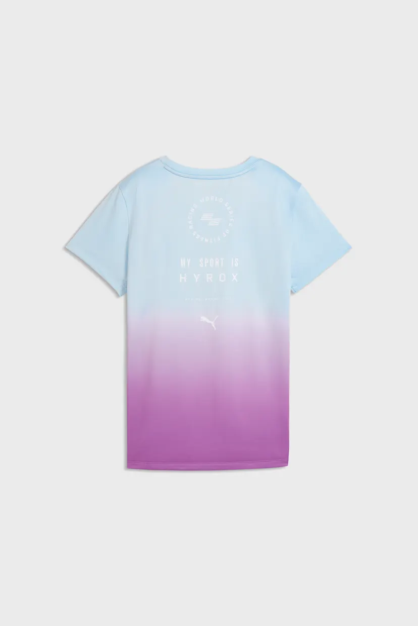 Женская голубая футболка PUMA x HYROX Graphic Tee Women 5