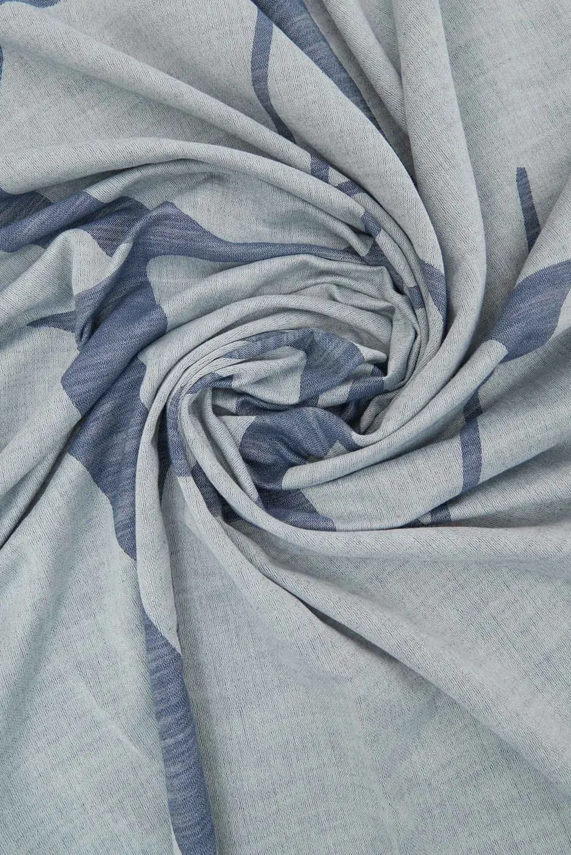 Жіноча синя хустка CALVIN CHAMBRAY 3