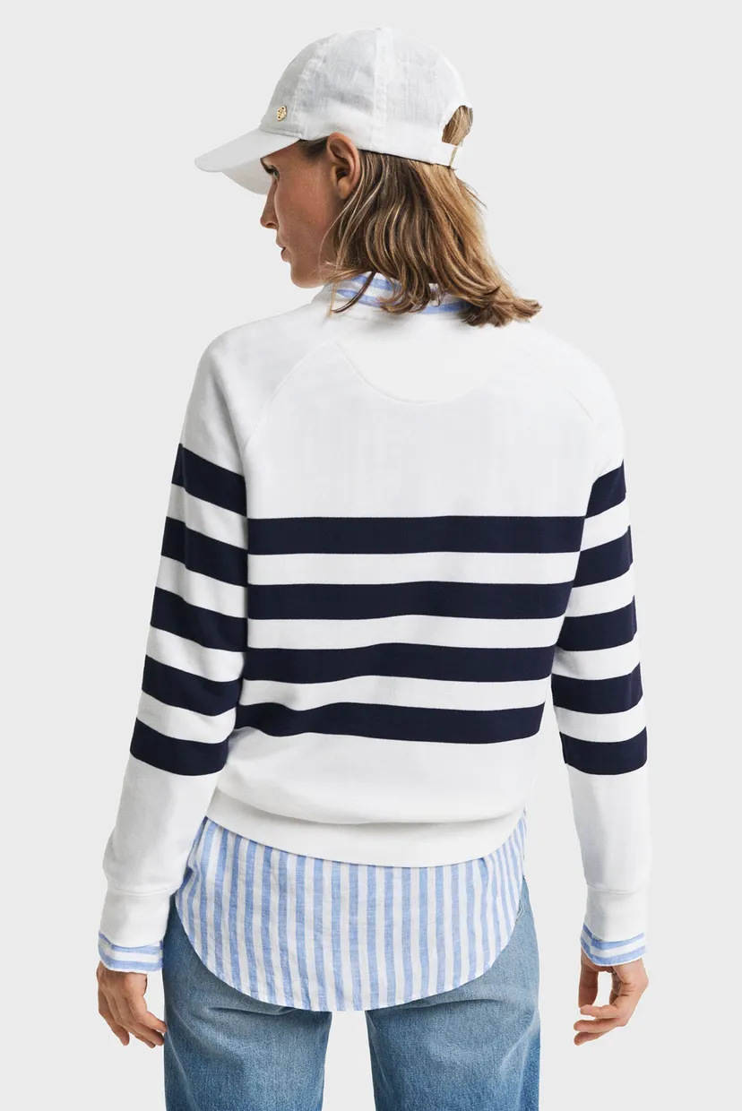 Жіноча біла кофта STRIPED 3