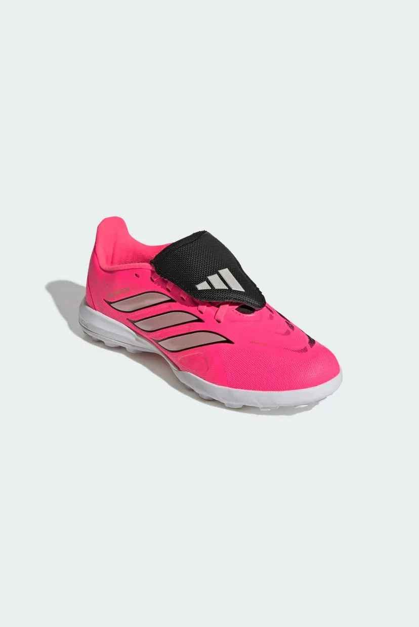 Детские розовые сороконожки PREDATOR LEAGUE Fold-Over Tongue Turf Football Kids 4