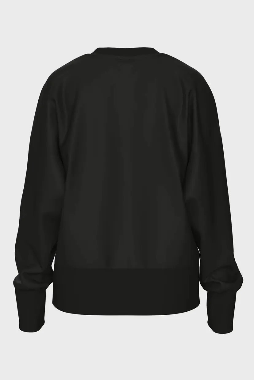 Женский черный свитшот OVERSIZED CREW NECK 4