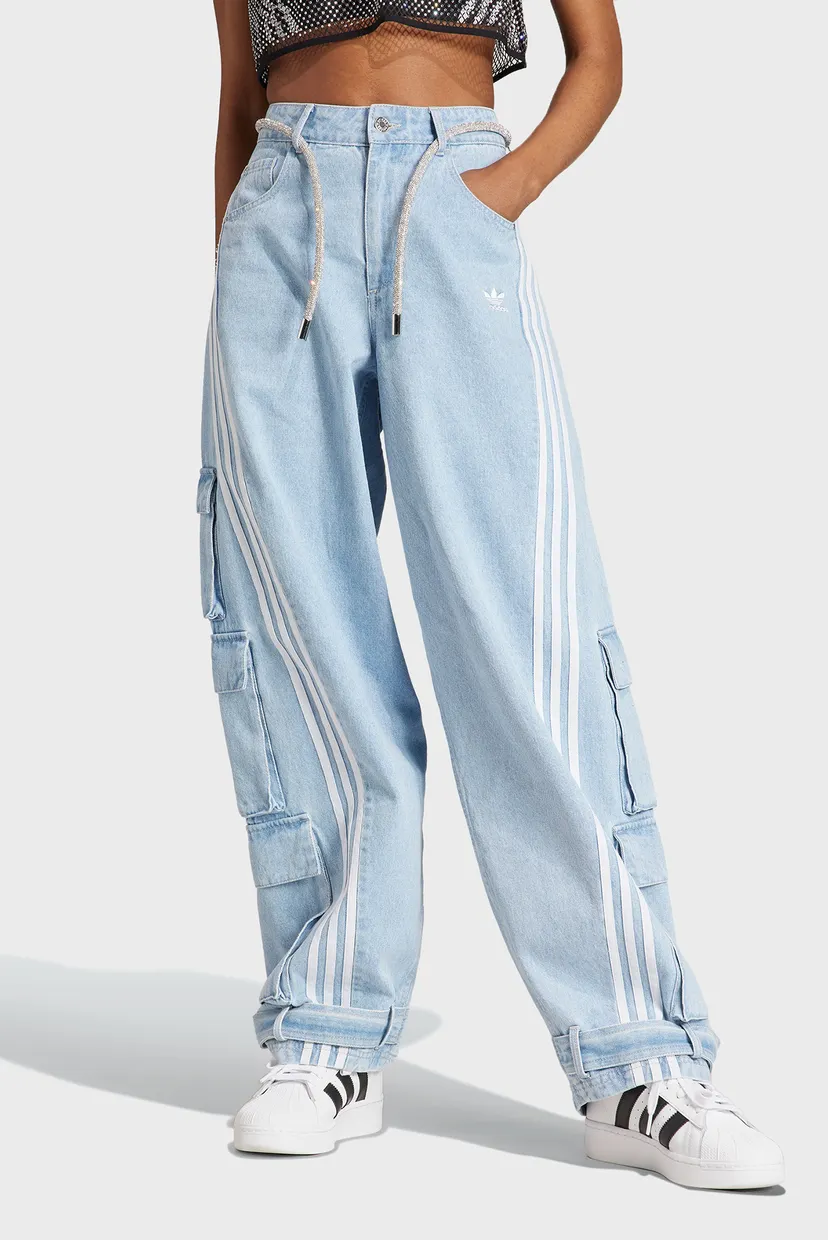 Женские голубые джинсы Adilenium Denim adidas IV9344 — MD-Fashion