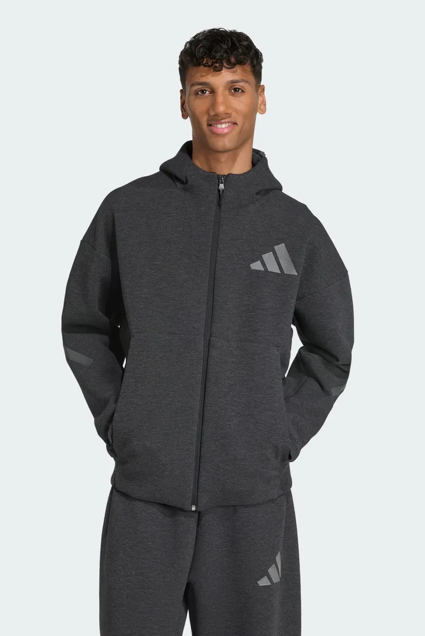 Мужское черное худи adidas Z.N.E. Premium Full-Zip adidas JM6055