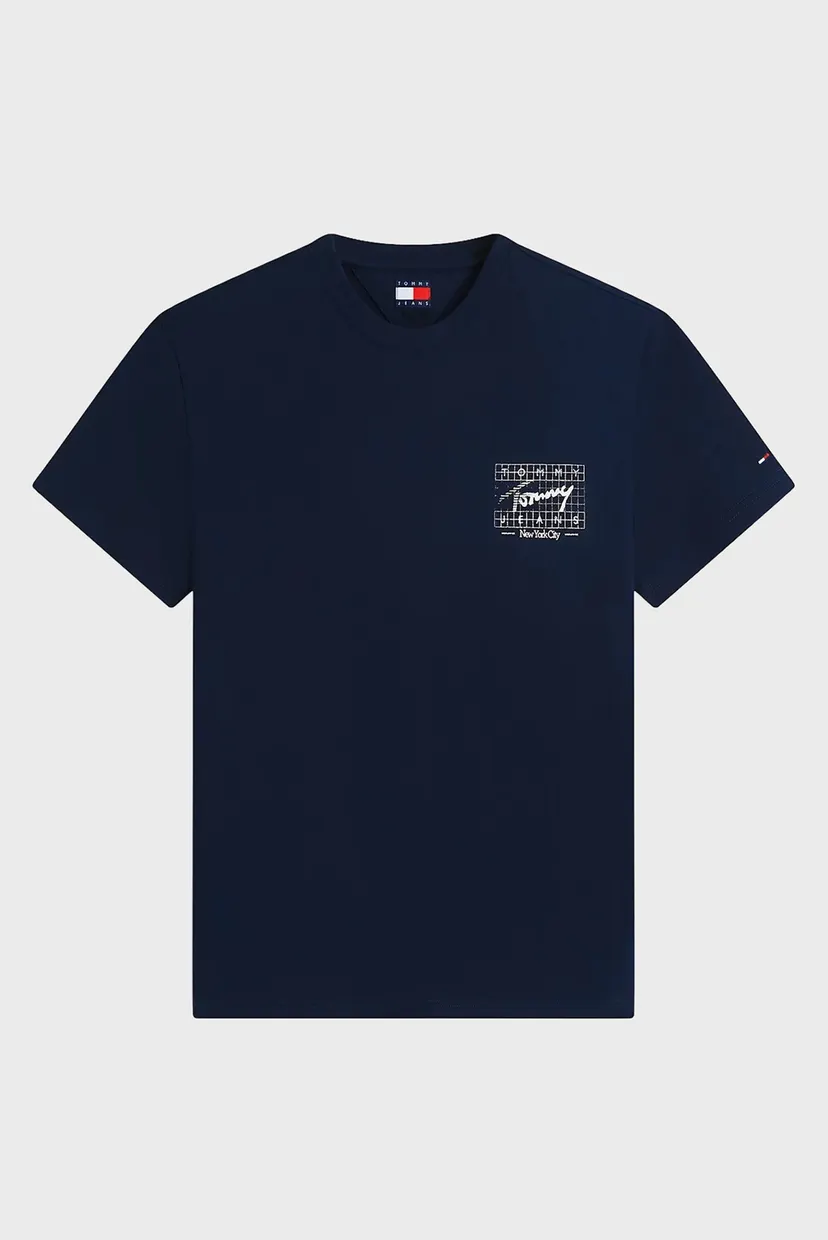 Чоловіча темно-синя футболка REG SIGN FLAG SS TEE EXT 5