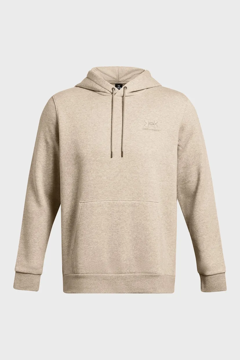 Чоловіче бежеве худі UA Essential Fleece Hoodie 4