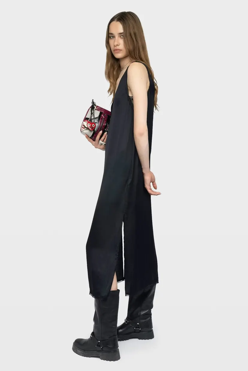 Женский черный сарафан Renzo 3