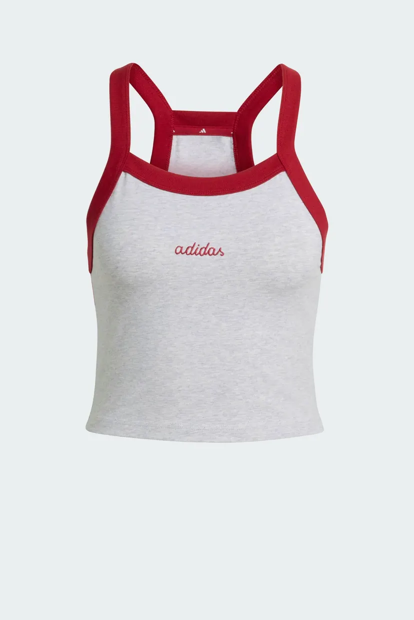Жіноча світо-сіра майка Seasonal Essentials Colorpop with Embroidered Graphic 6