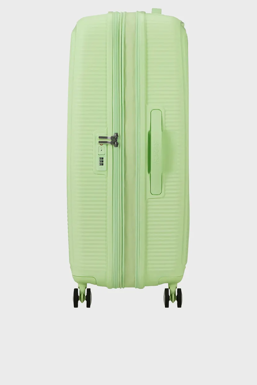 Женский зеленый чемодан 77 см SOUNDBOX KIWI GREEN 3