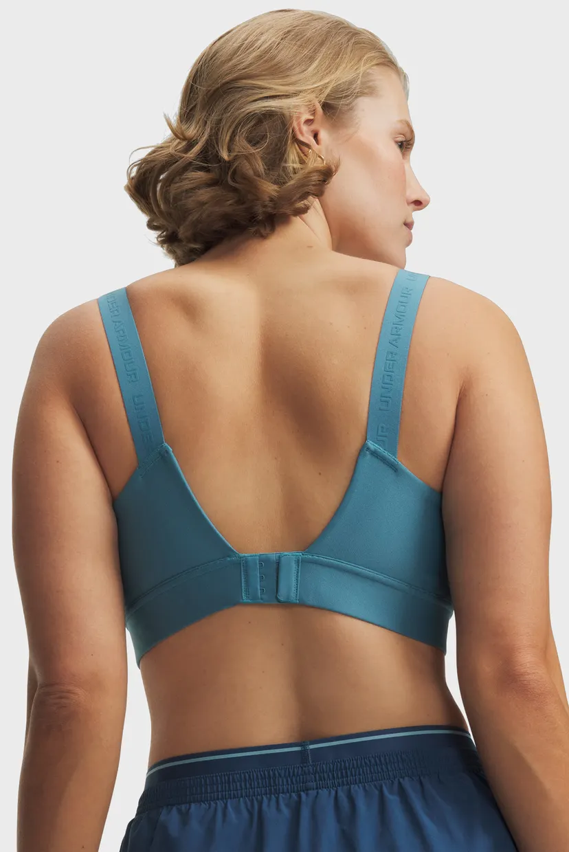 Жіночий блакитний топ UA Infinity Mid 2.0 Bra 4
