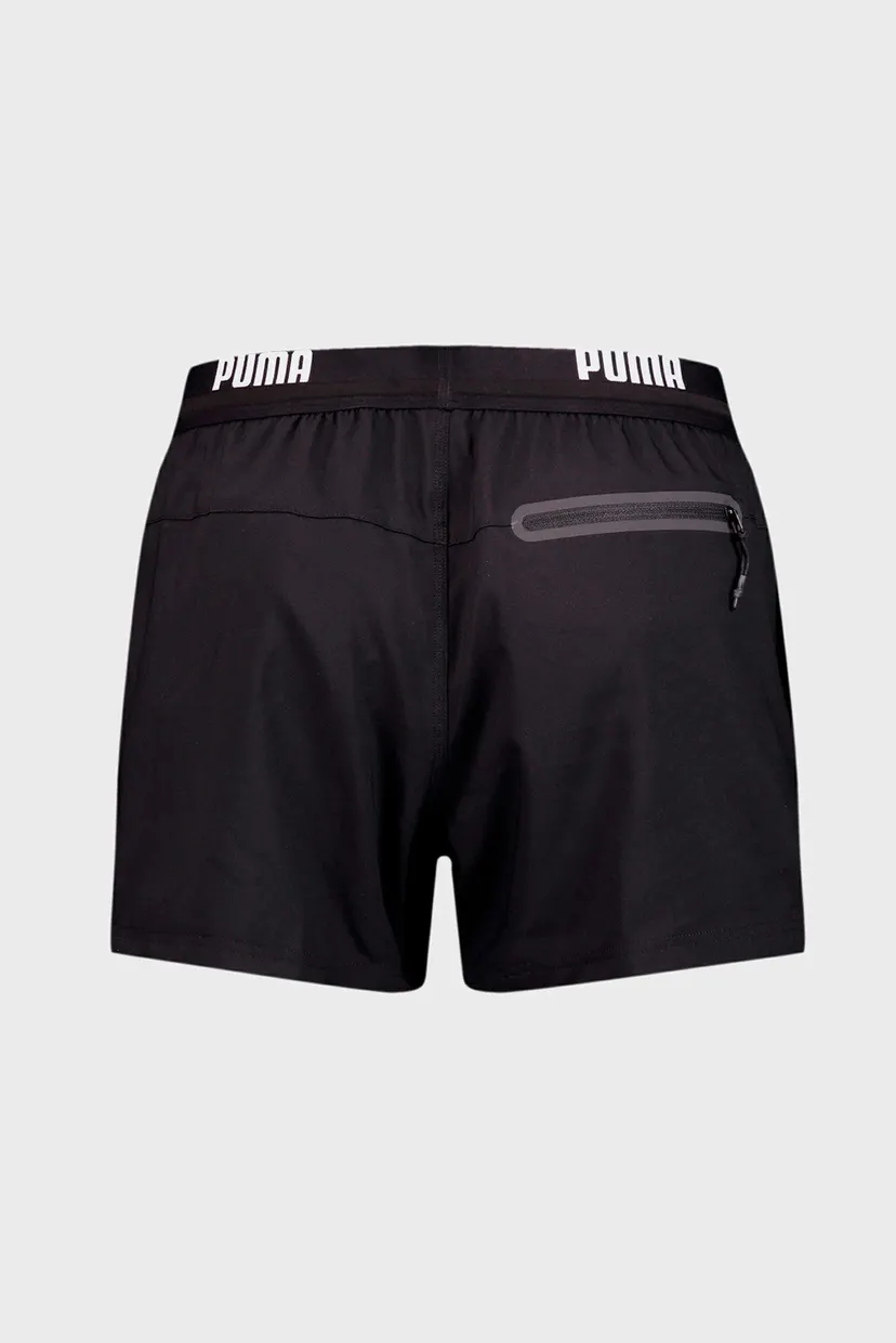 Мужские черные плавательные шорты PUMA Swim Men Logo Short Length Swim Shorts 7
