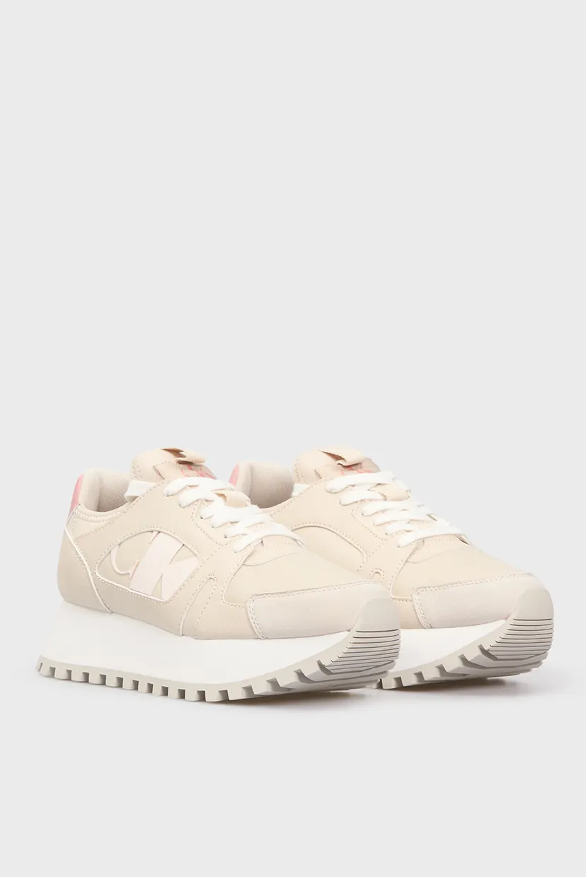 Женские бежевые кроссовки RUNNER LOW LACEUP MIX NBS 3