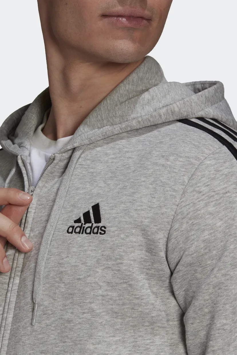 Чоловіче сіре худі Essentials 3-Stripes 5