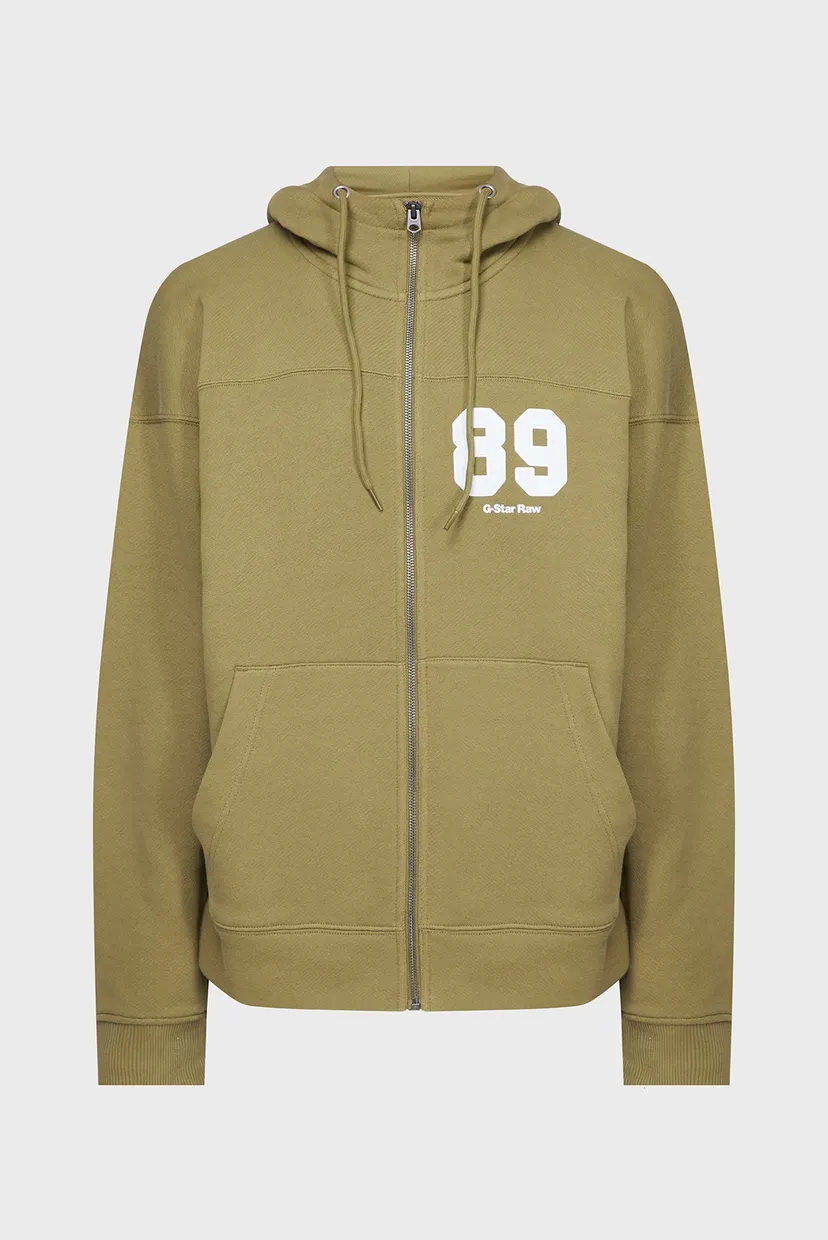 Чоловіче зелене худі Sports zip loose 5