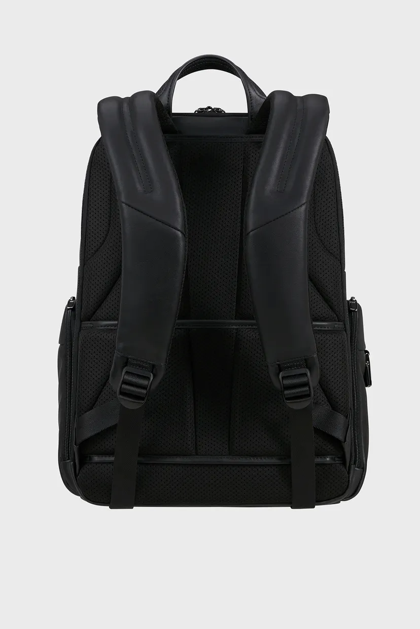 Чоловічий чорний шкіряний рюкзак PRO-DLX 6 4