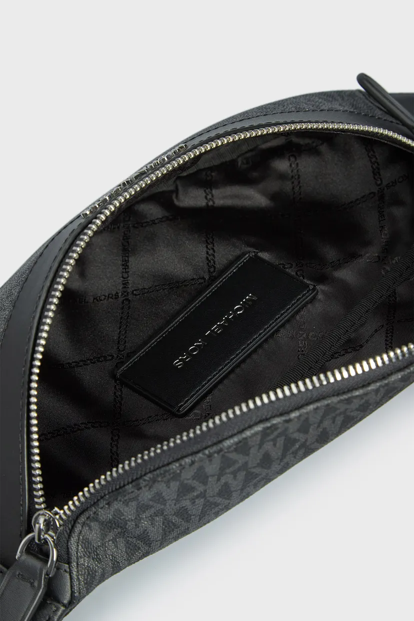 Мужская черная поясная сумка с узором GREYSON SM HIP BAG 5