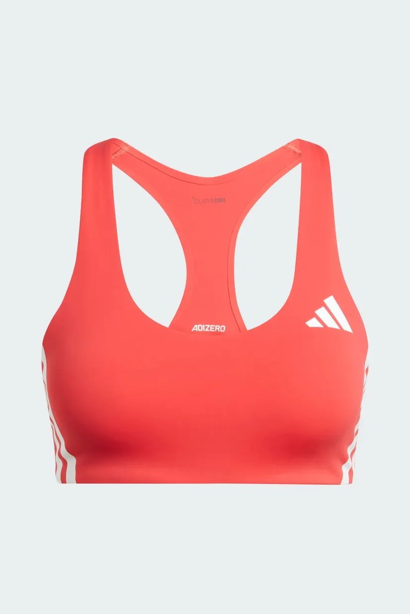 Жіночий червоний топ Adizero Run Medium Support 6