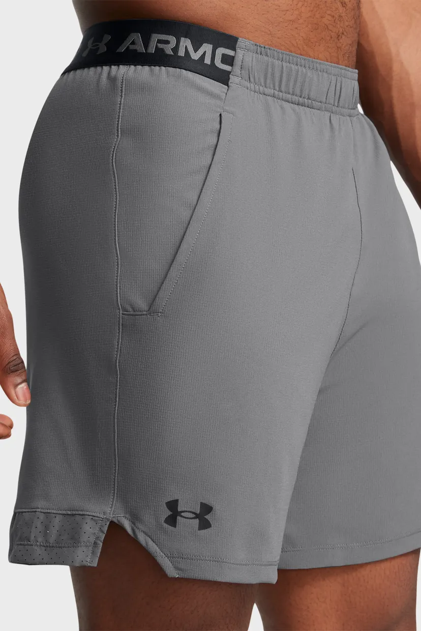 Чоловічі сірі шорти UA Vanish Woven 6in Shorts 4