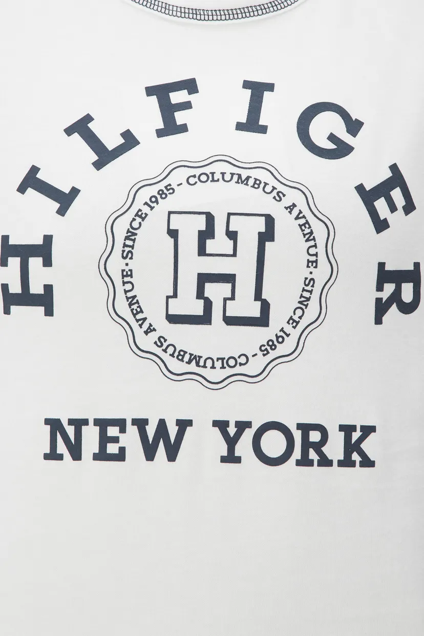 Жіноча біла футболка REG VARSITY HILFIGER 5