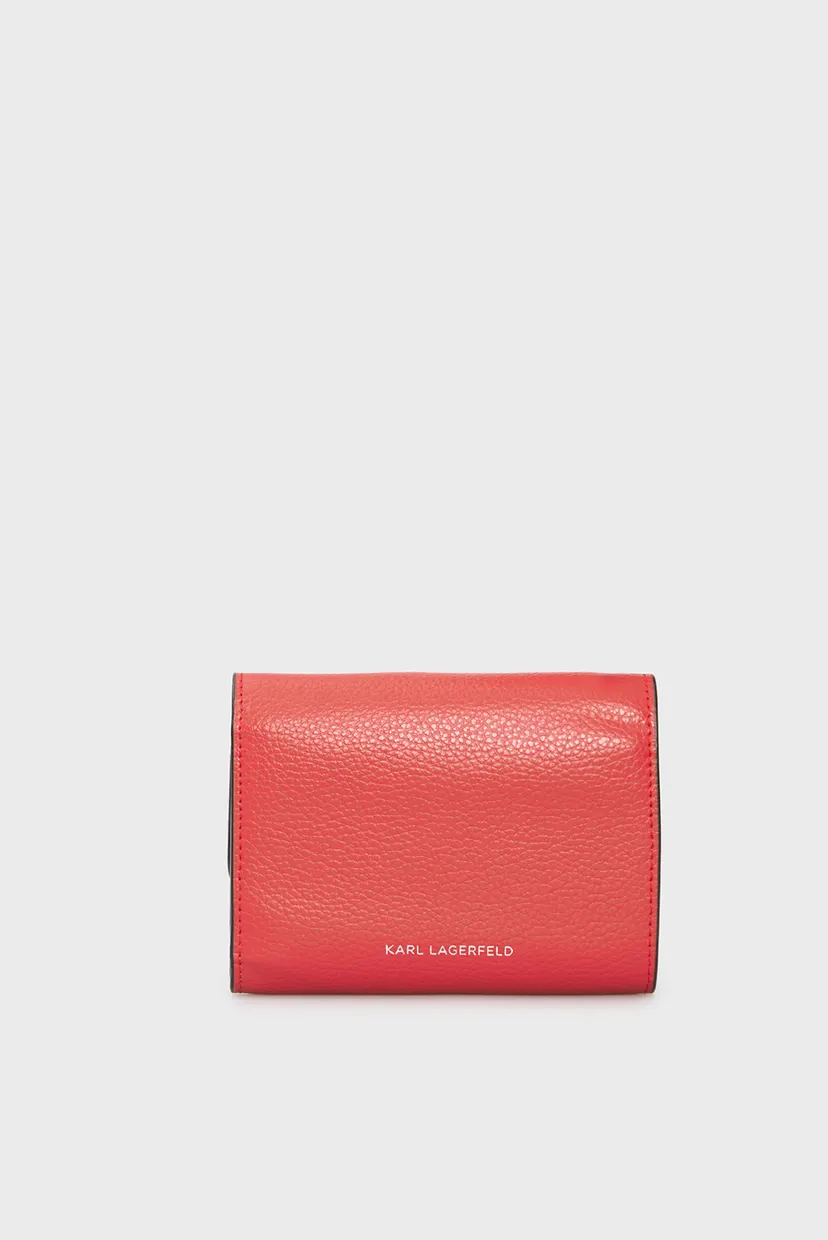 Жіночий червоний шкіряний гаманець SEVEN GRAINY TRIFOLD WALLET 4
