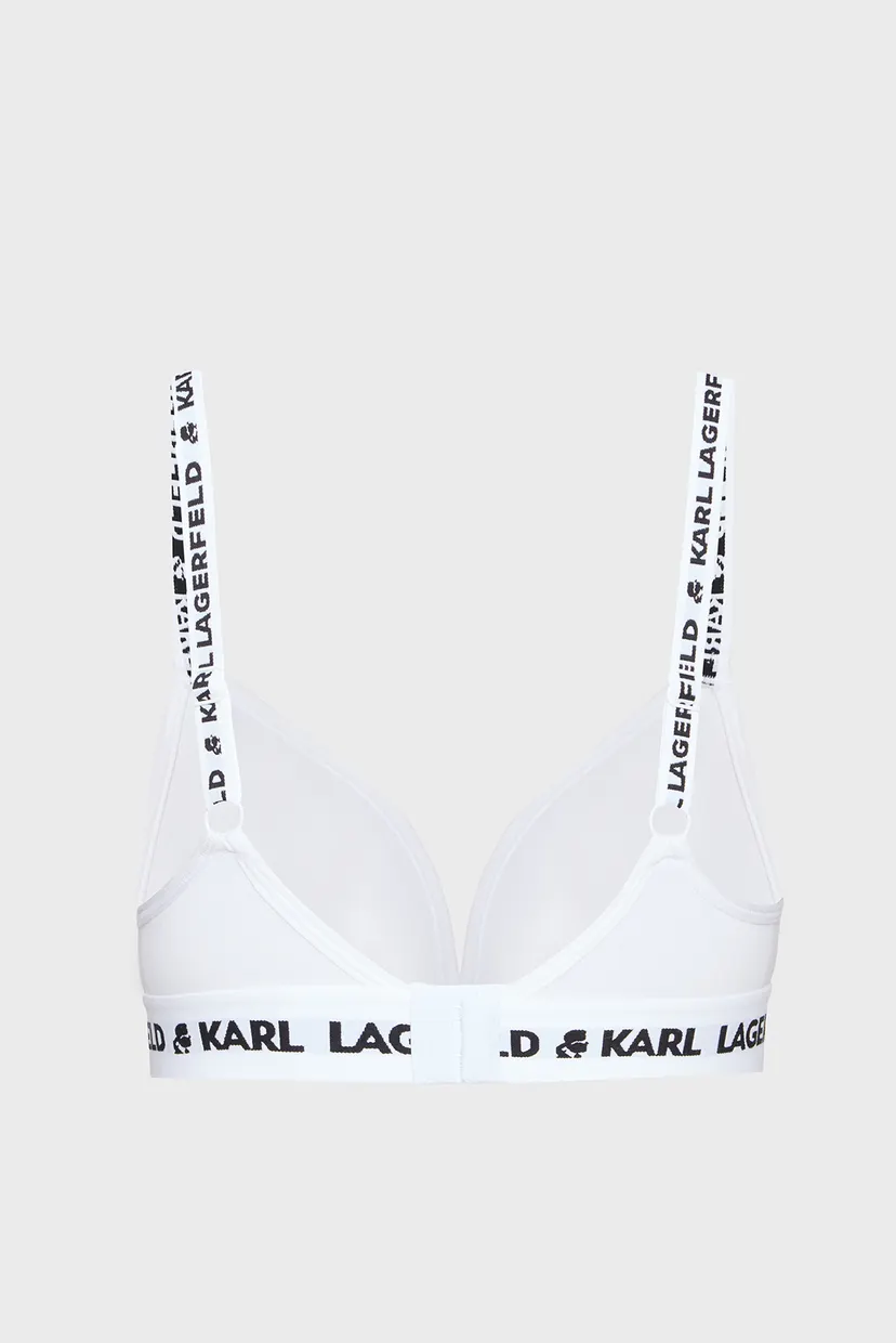 Женский белый бюстгальтер LOGO PADDED BRA 7