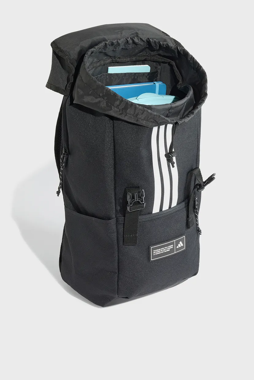 Чорний рюкзак 3 STRIPES FLAP 3