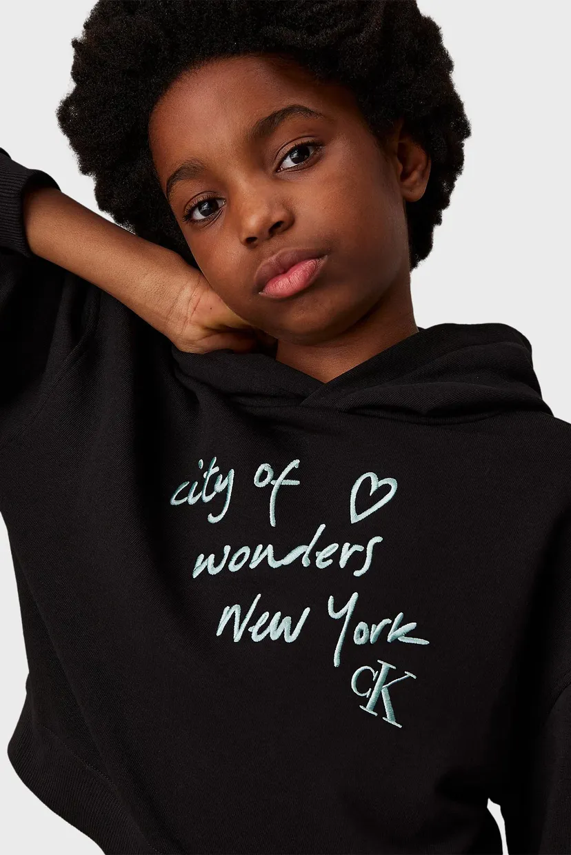 Детское черное худи CITY GRAPHIC 4