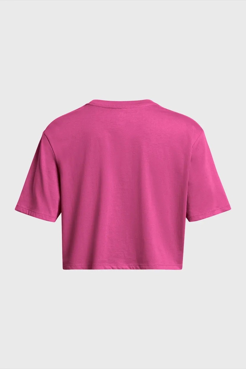 Женская розовая футболка Campus Boxy Crop SS 5