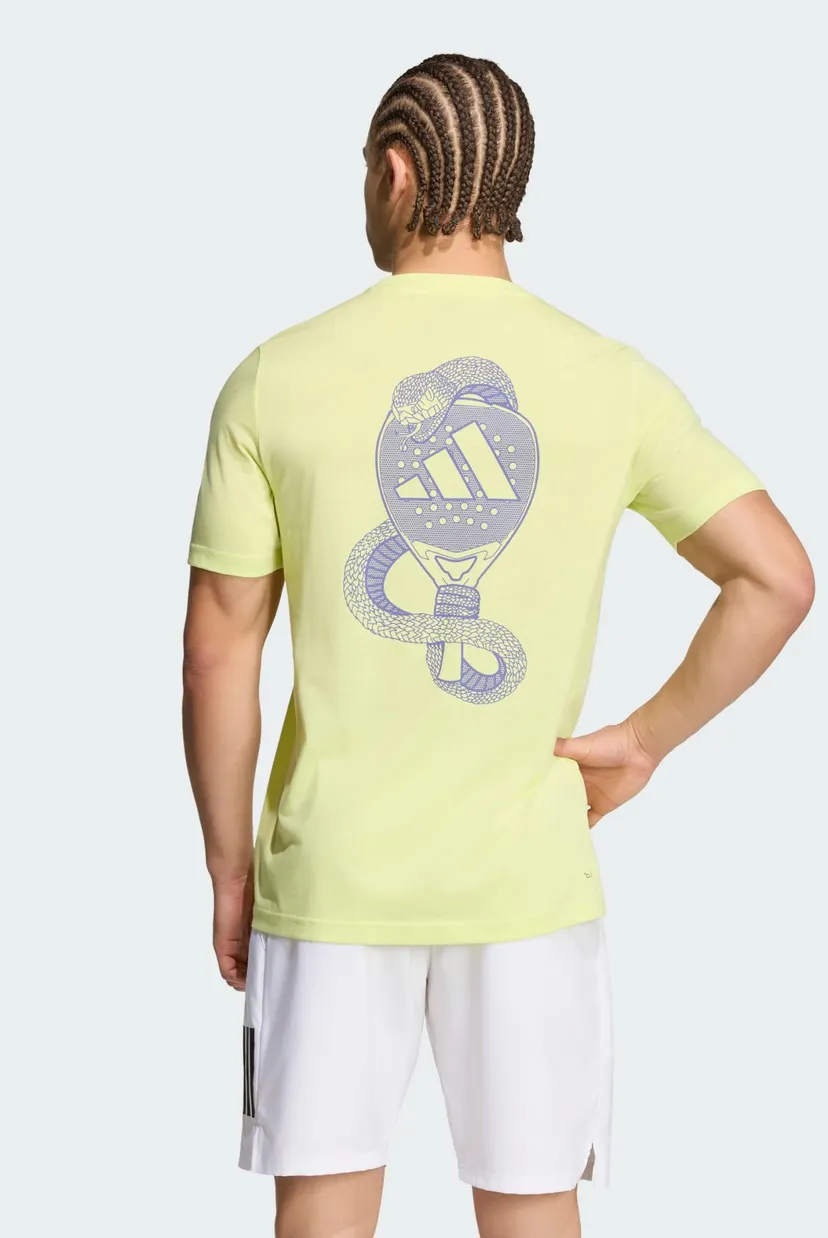 Мужская салатовая футболка PADEL GRAPHIC 3