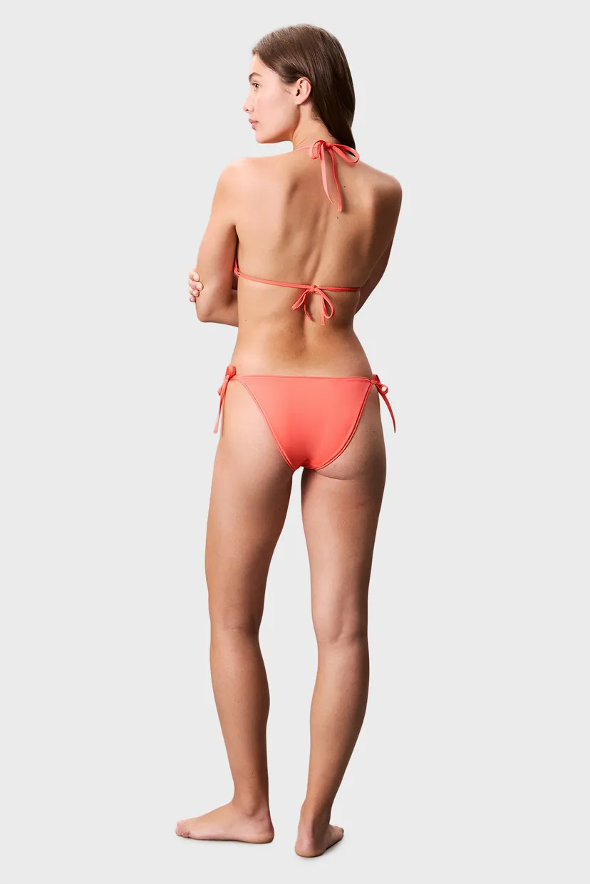 Женские коралловые трусики от купальника STRING SIDE TIE 3