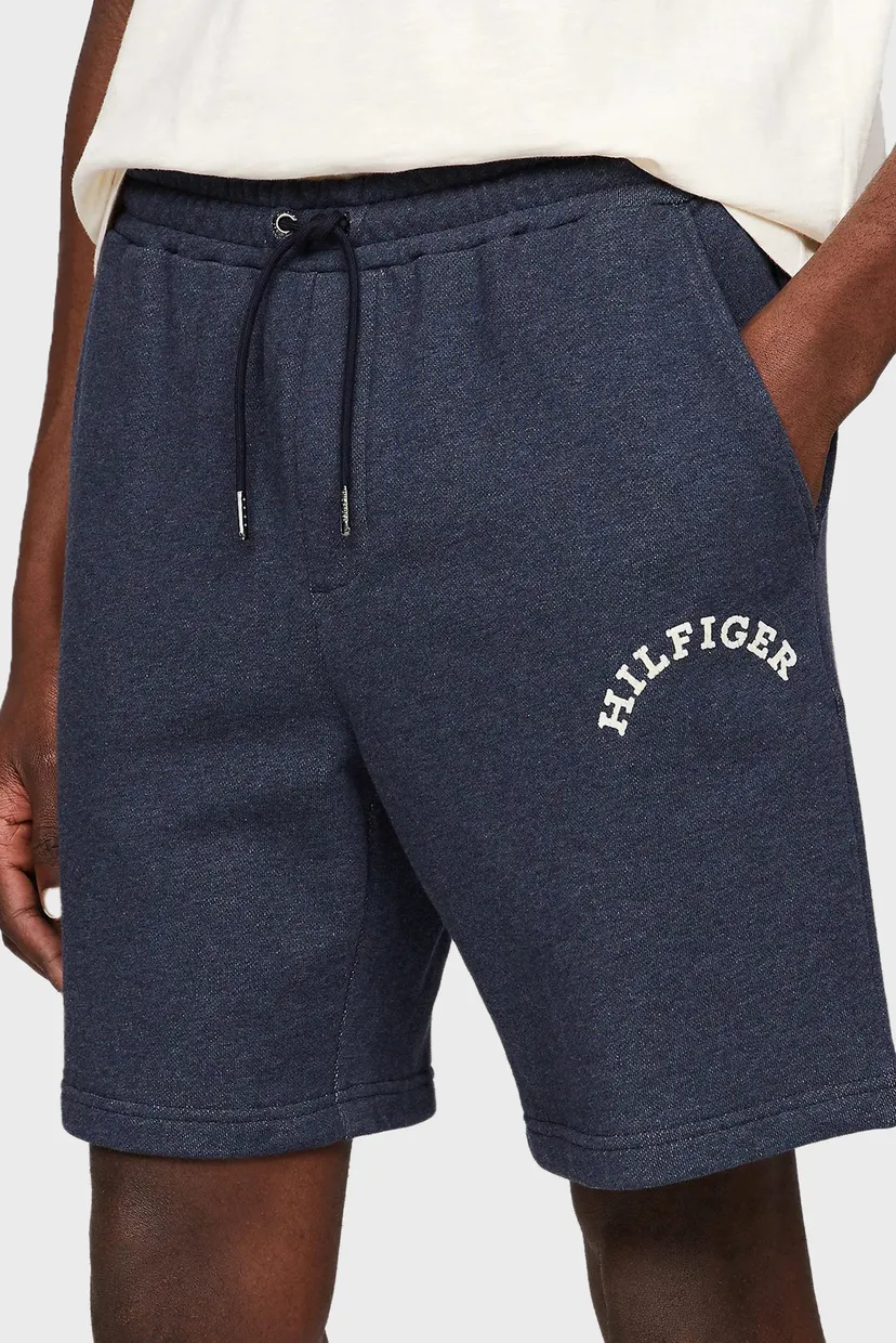 Мужские темно-синие шорты HILFIGER ARCHED HTR 3