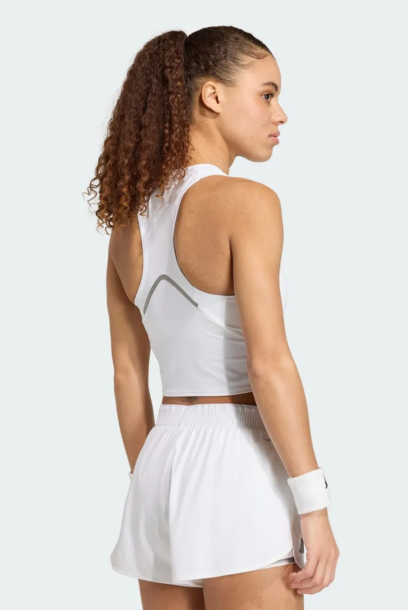 Жіночий білий топ TENNIS CLIMACOOL MIDI Y-Tank PRO 3