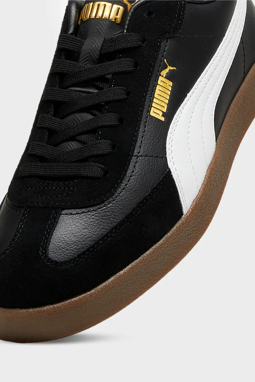 Черные кожаные сникерсы PUMA Club II Era Sneakers Unisex 6