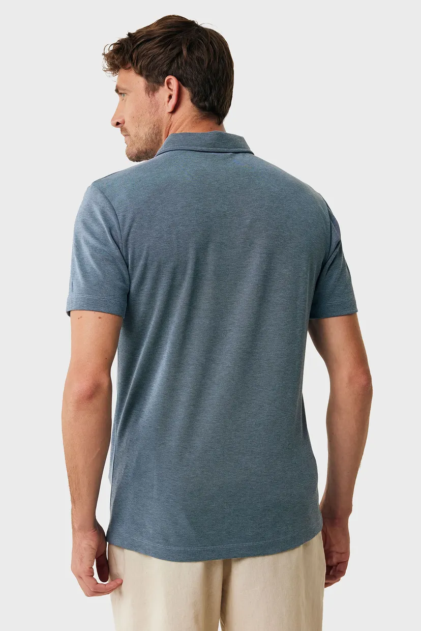 Чоловіче м'ятне поло Melee modal polo slim fit 3