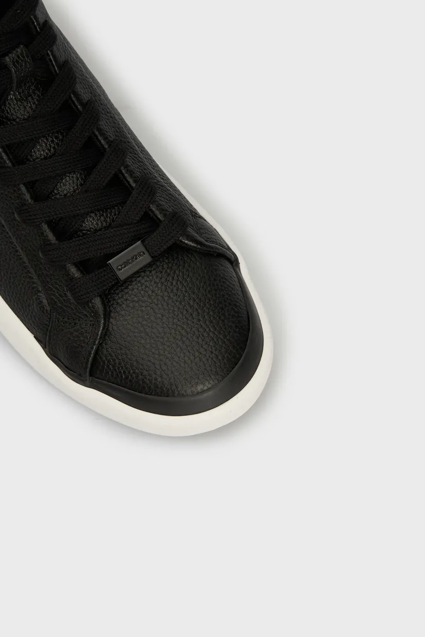 Жіночі чорні шкіряні кросівки VULC HIGH TOP LTH 5