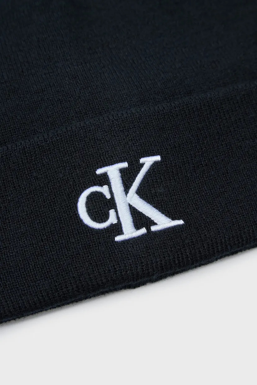 Мужская черная шапка MONOGRAM EMBRO BEANIE 4
