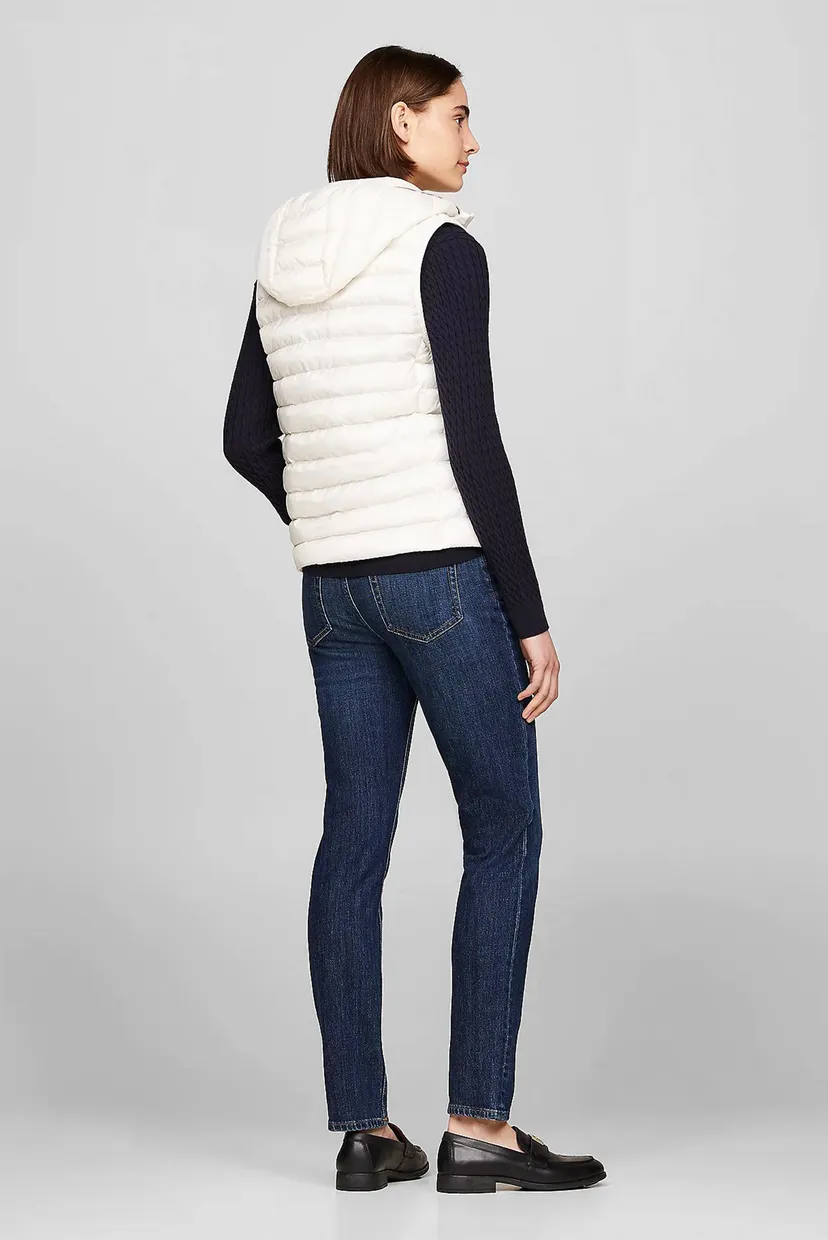 Жіночий білий жилет LW PADDED GLOBAL STRIPE VEST 3