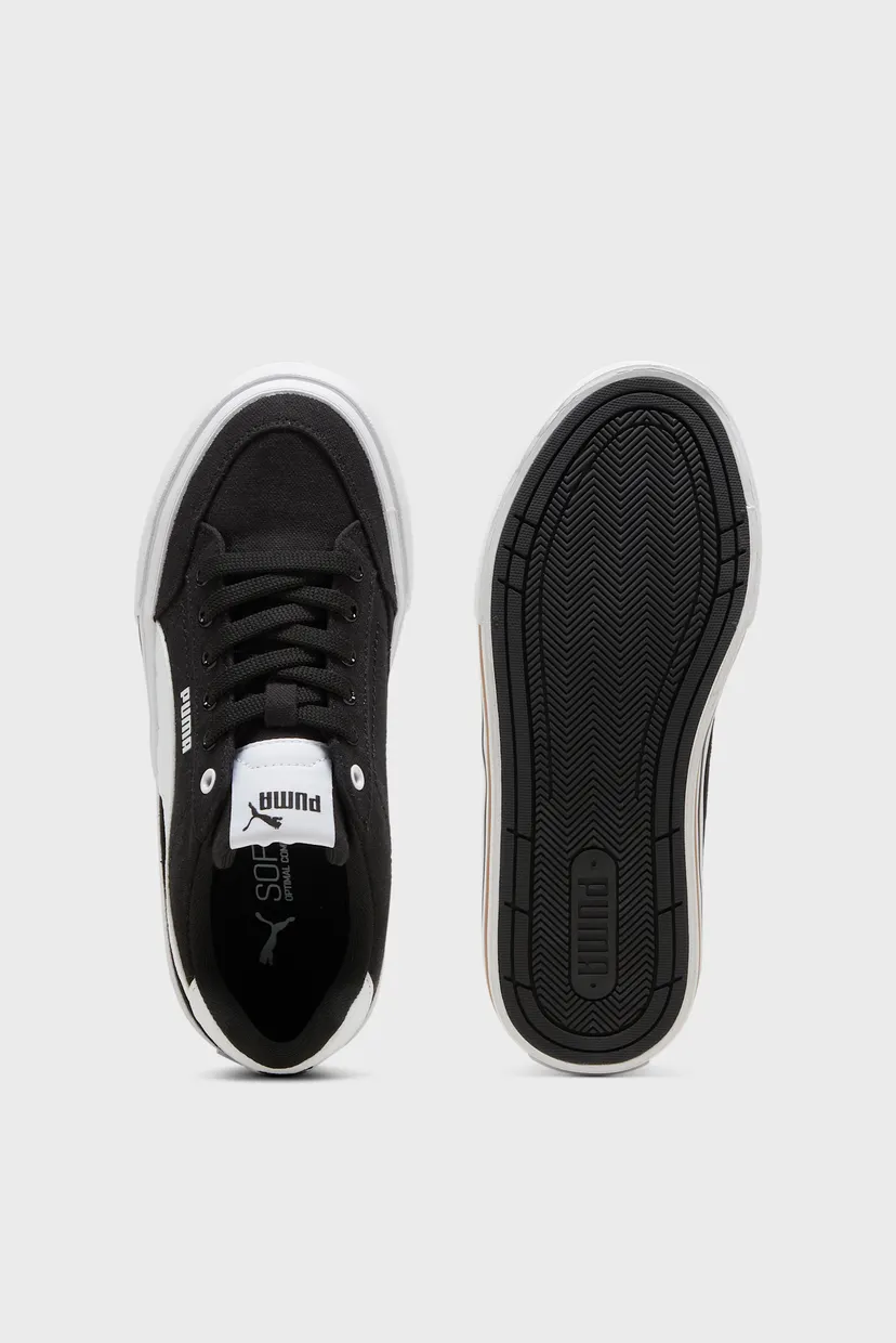 Детские черные кеды Court Classic Vulc Formstrip Youth Sneakers 4