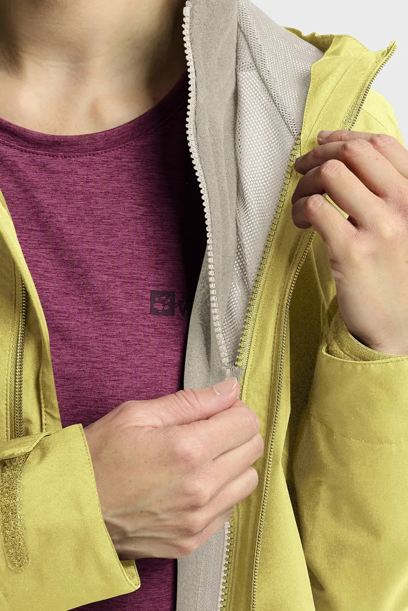 Жіноча жовта куртка 3в1 MOONRISE 3IN1 JKT W 6