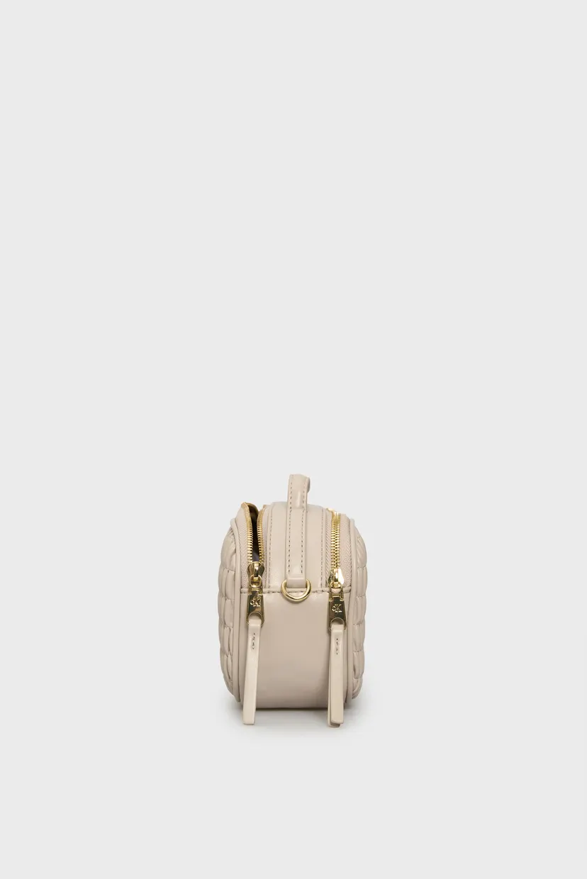 Жіноча бежева сумка RUCHED 5