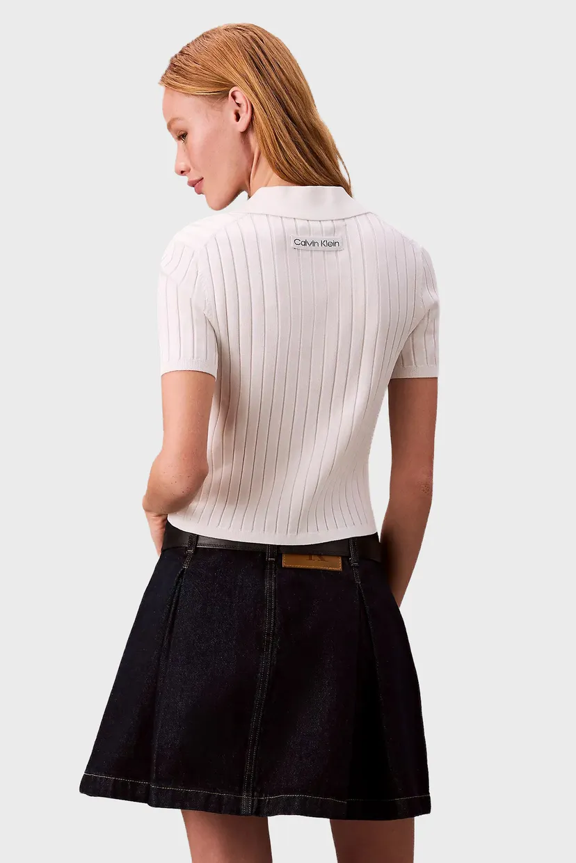 Женская черная джинсовая юбка PLEATED 3