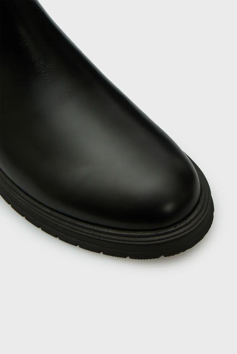 Мужские черные кожаные челси HILFIGER ABRASIV WARM LTH CHELS 4