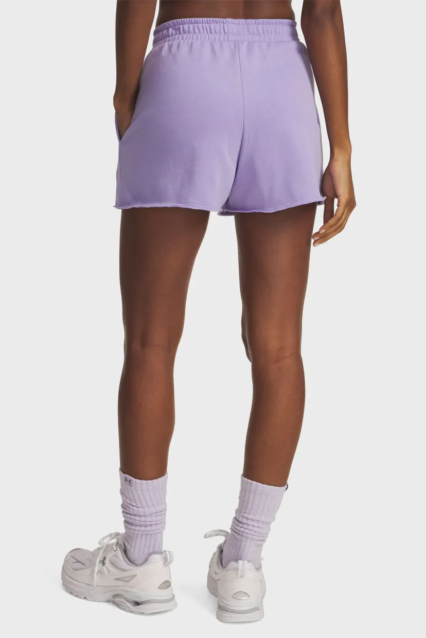 Женские сиреневые шорты UA Rival Terry Short 3