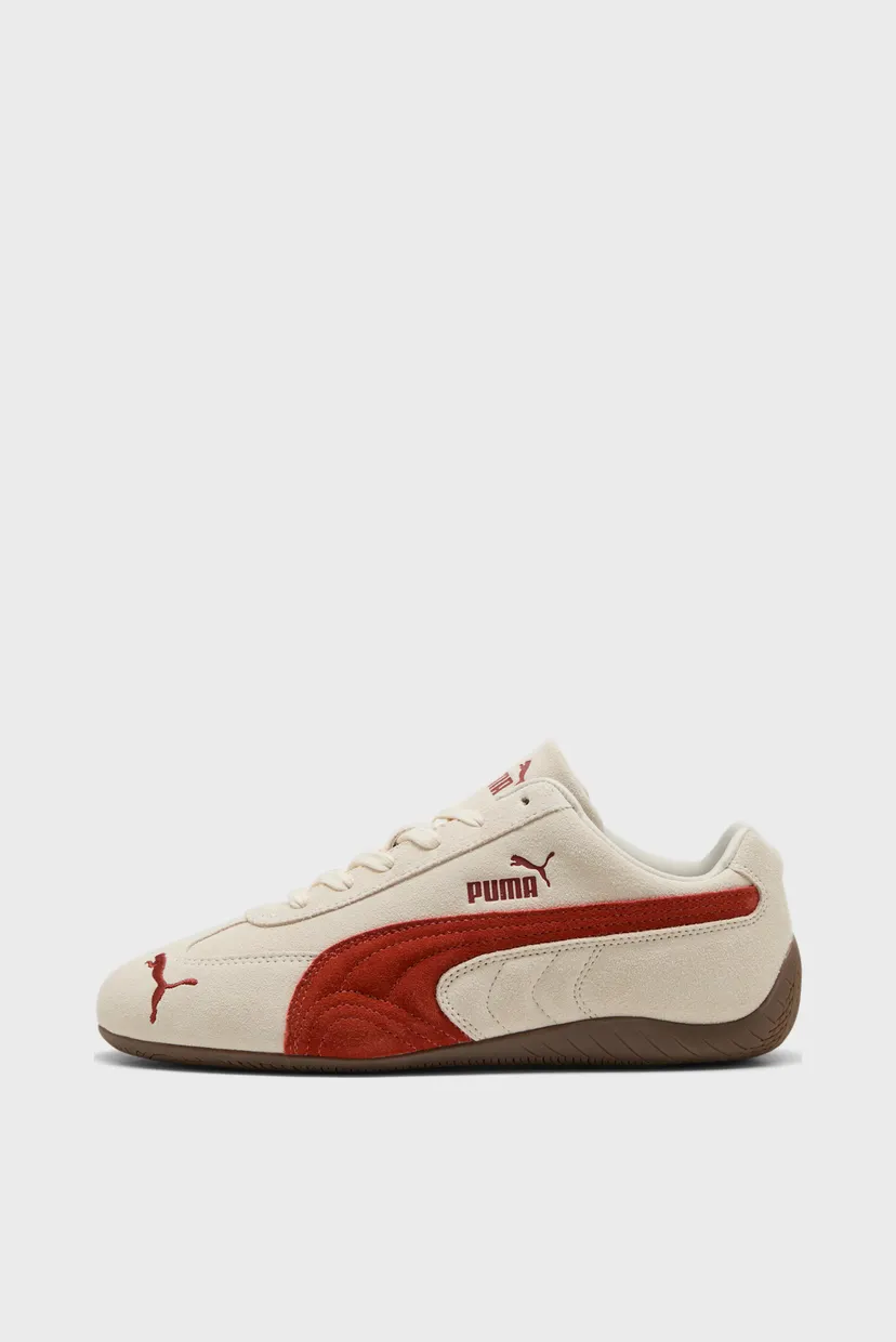 Бежевые замшевые кроссовки Speedcat OG Unisex 4