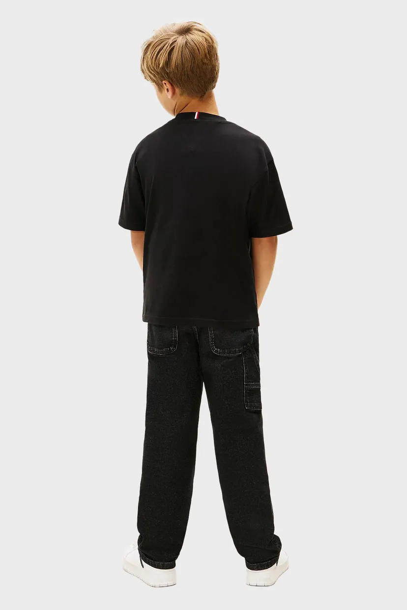 Дитяча чорна футболка ESSENTIAL ARCHIVE FIT TEE SS 3