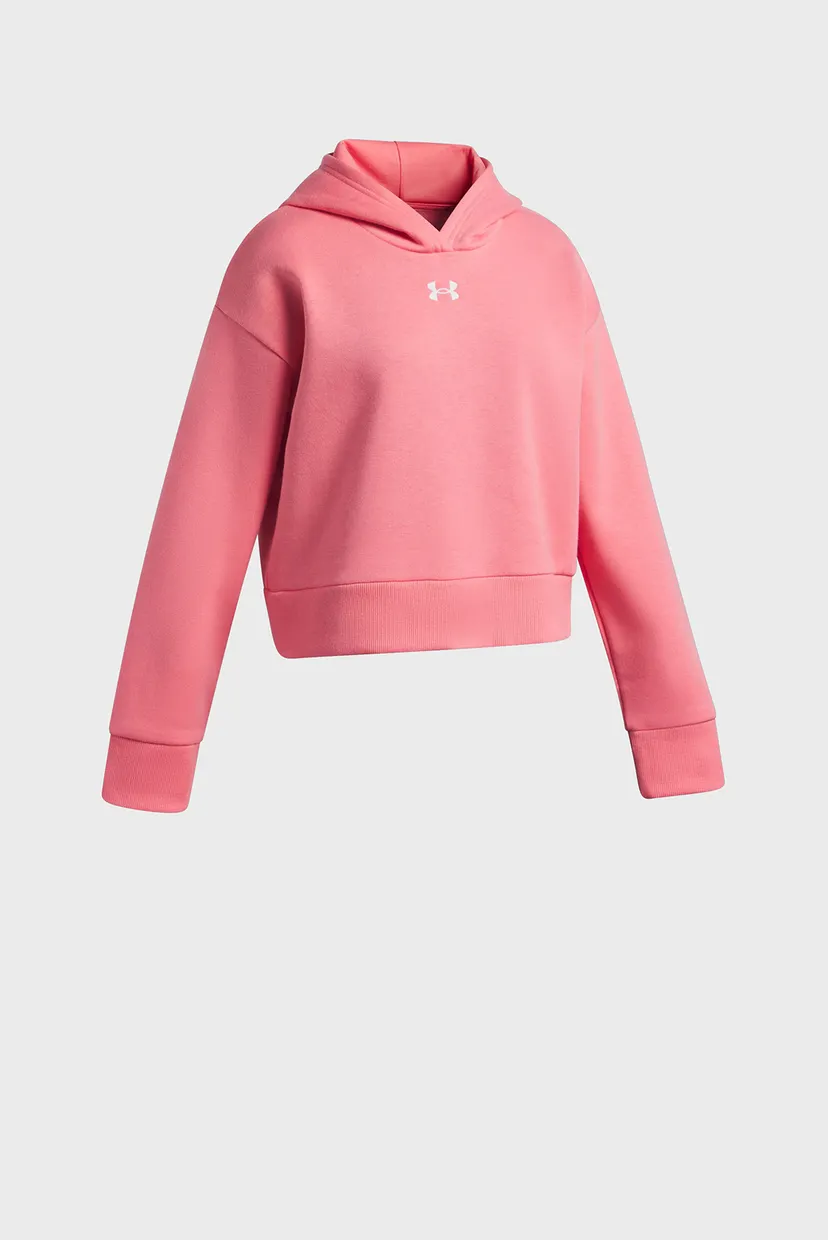 Дитяче рожеве худі UA Rival Fleece Hoodie 3