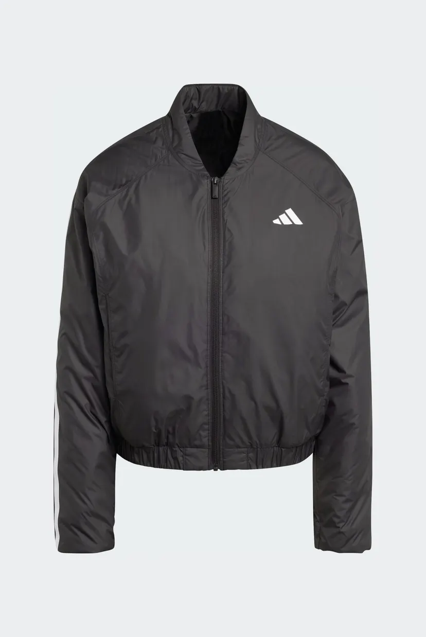Женский черный бомбер Essentials CLIMAWARM 3 Stripes Insulated 6