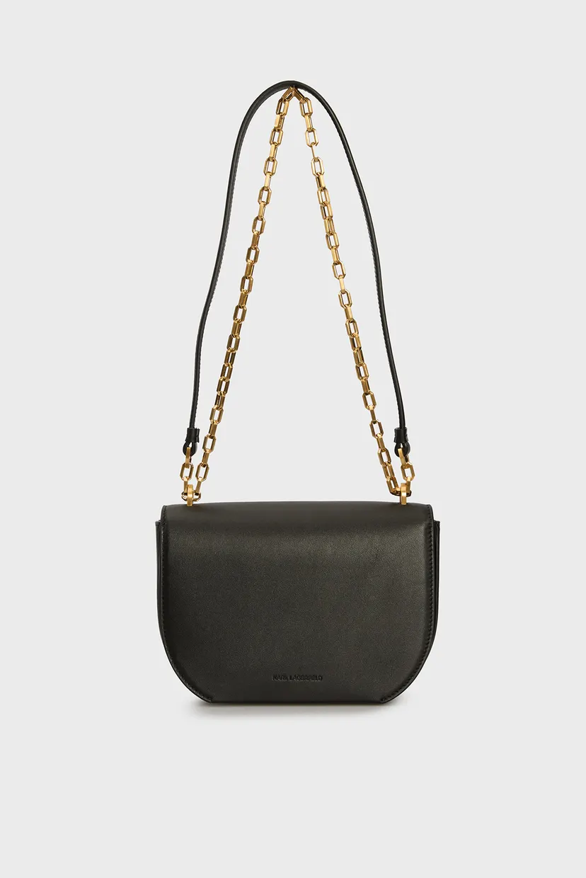 Жіноча чорна шкіряна сумка k forever sm crossbody 4